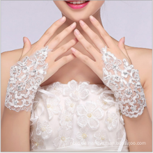 Neue Art-schöne moderne fingerlose Hochzeits-Spitze-Brauthandschuhe